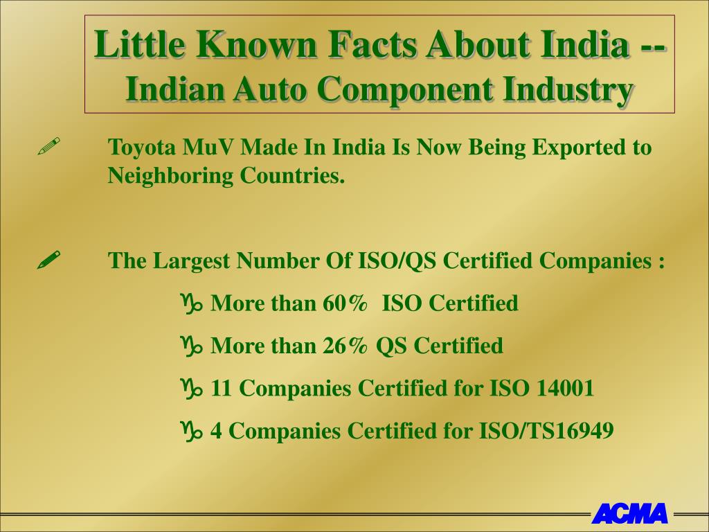PPT STATUS OF THE INDIAN AUTOMOTIVE AND INDUSTRY PowerPoint Presentation ID18297