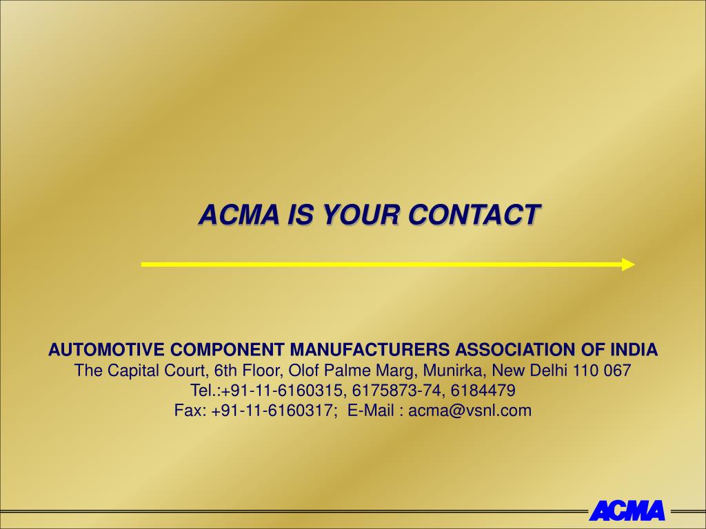PPT STATUS OF THE INDIAN AUTOMOTIVE AND INDUSTRY PowerPoint Presentation ID18297