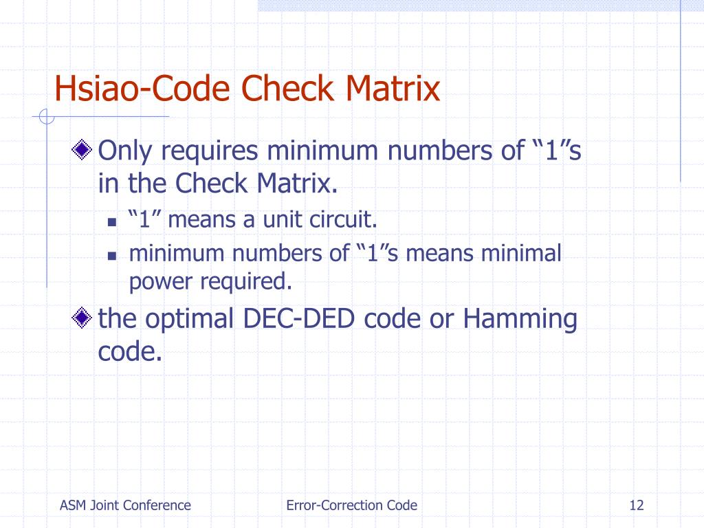PPT ErrorCorrection Coding Using Combinatorial Representation