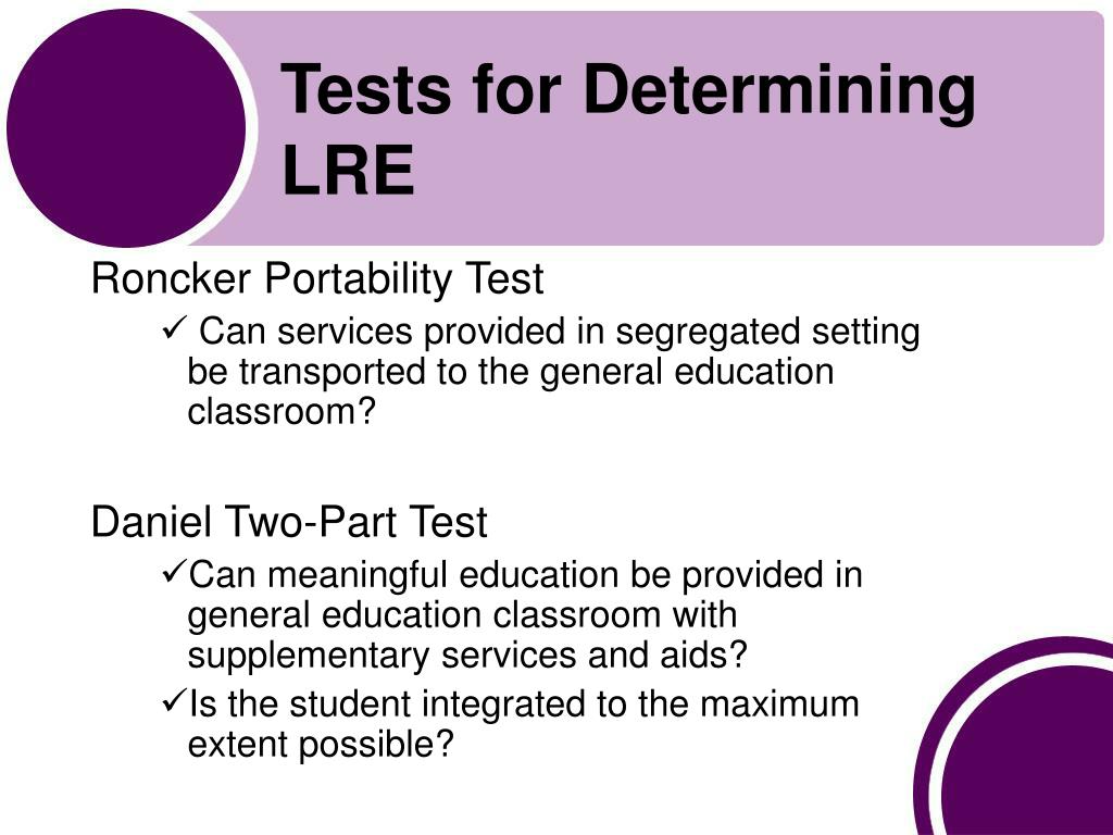 PPT Least Restrictive Environment (LRE) PowerPoint Presentation, free