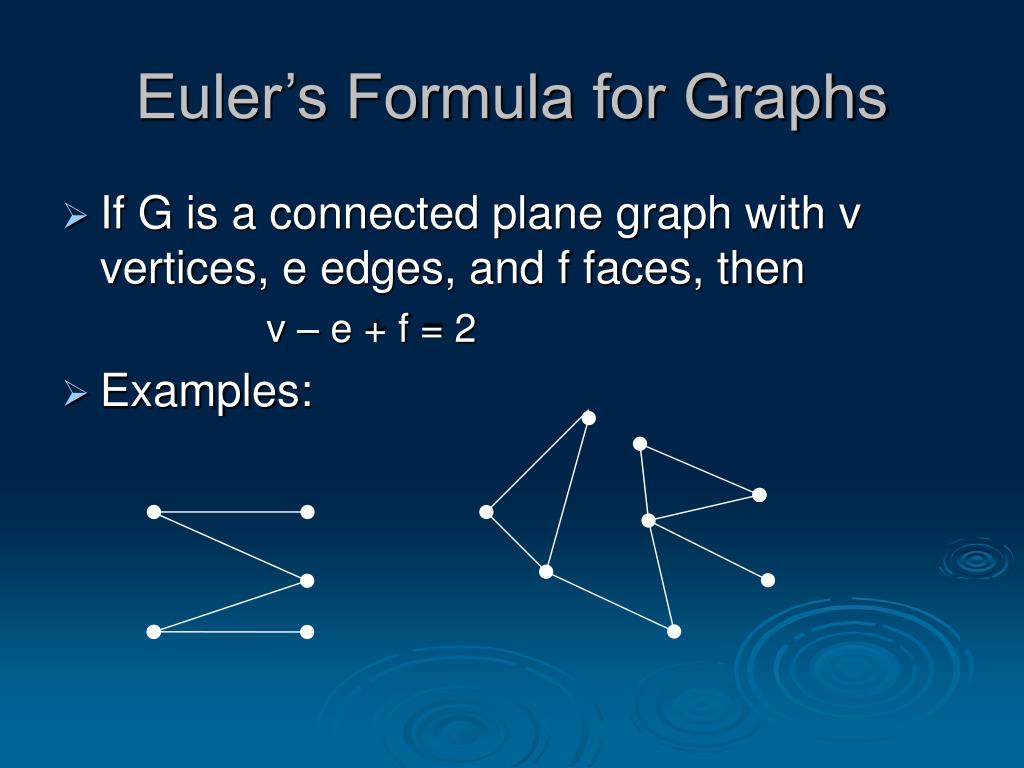 PPT Applications of Euler’s Formula for Graphs PowerPoint