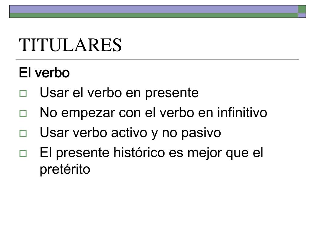 PPT TITULARES PowerPoint Presentation, free download ID188009