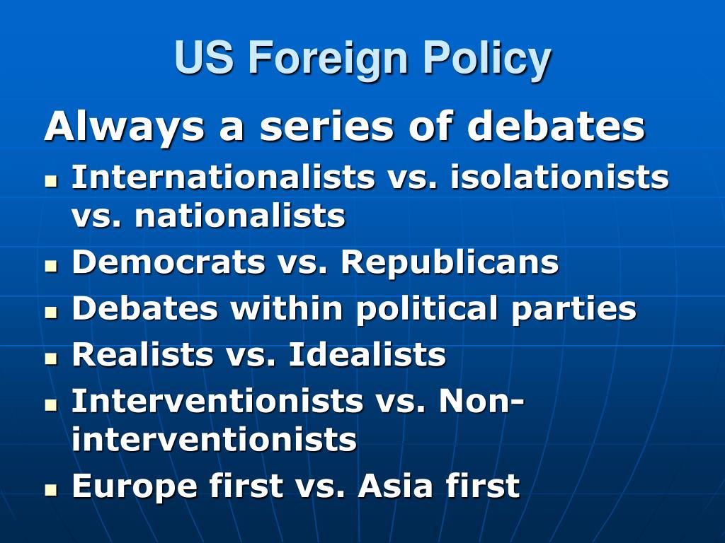 PPT US Foreign Policy PowerPoint Presentation ID188149