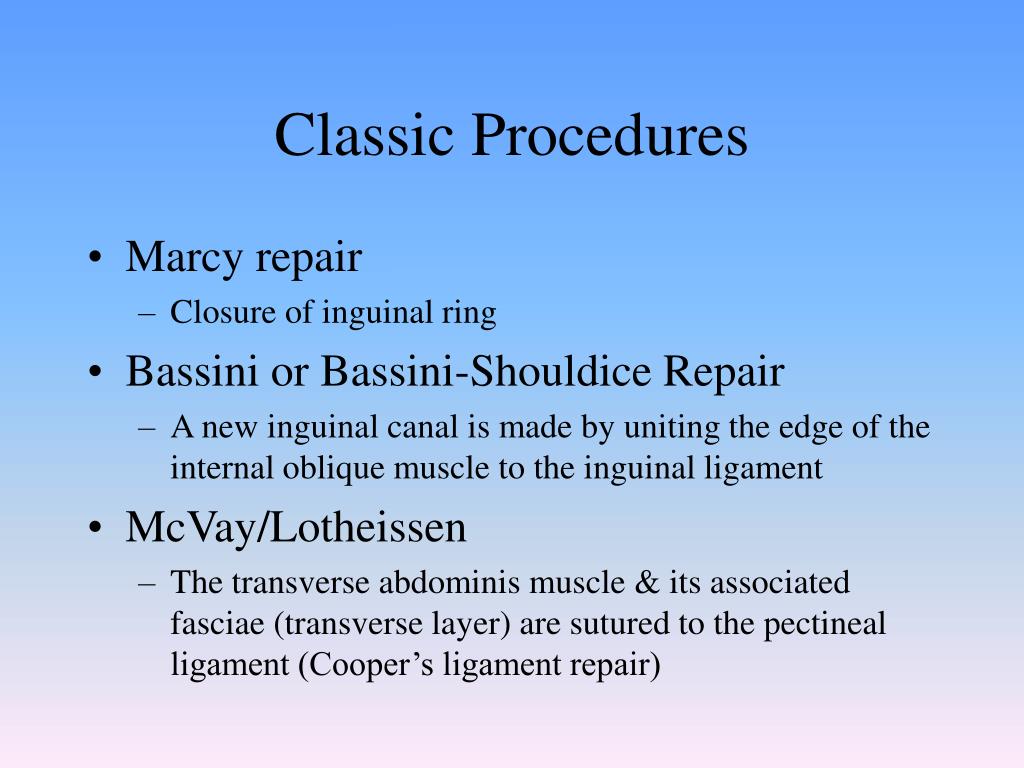 PPT Traditional Hernia Repair PowerPoint Presentation, free download ID188846