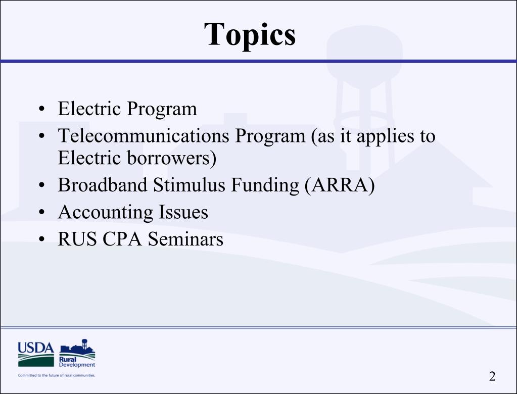 PPT Rural Utilities Service PowerPoint Presentation, free download