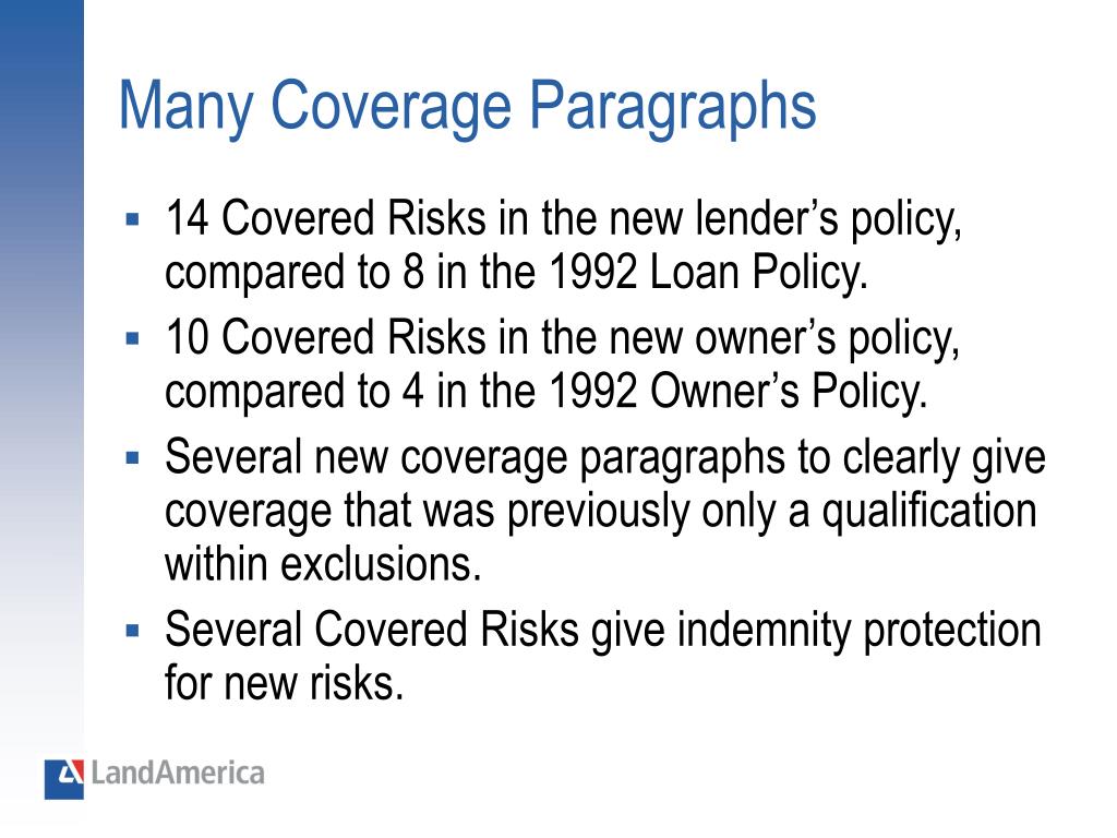 PPT The 2006 ALTA Policy Forms PowerPoint Presentation, free download ID190592