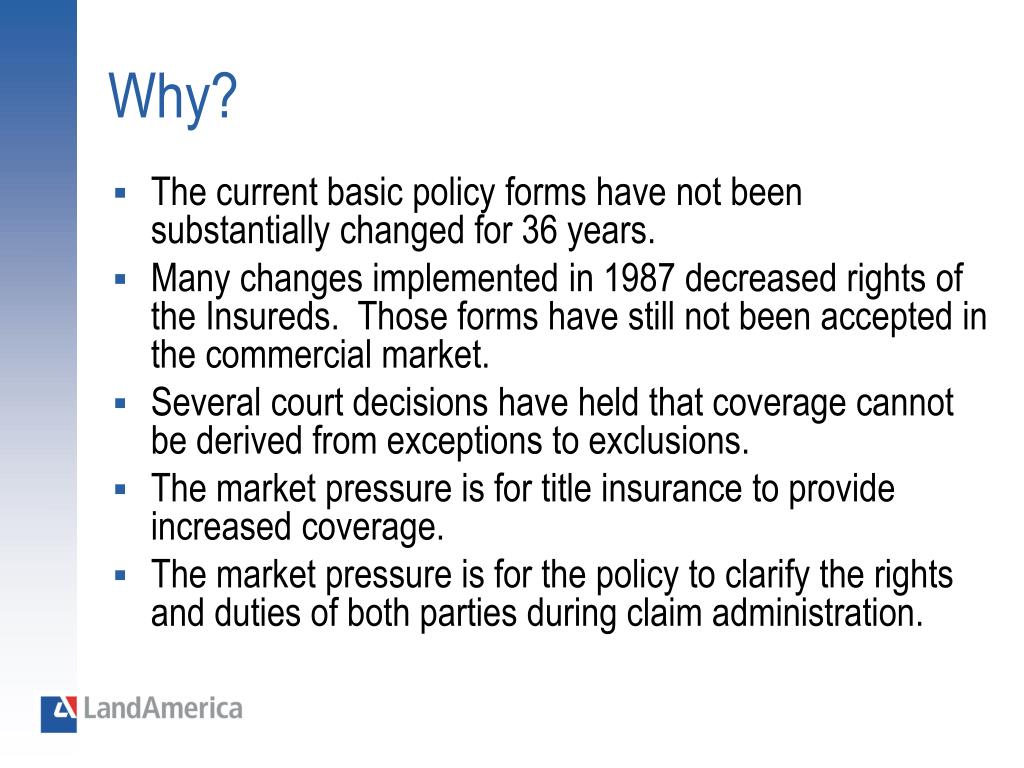 PPT The 2006 ALTA Policy Forms PowerPoint Presentation, free download ID190592