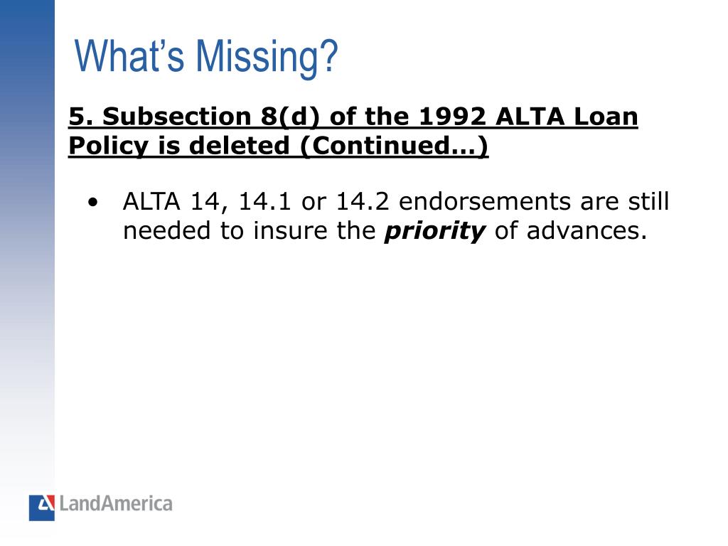 PPT The 2006 ALTA Policy Forms PowerPoint Presentation, free download