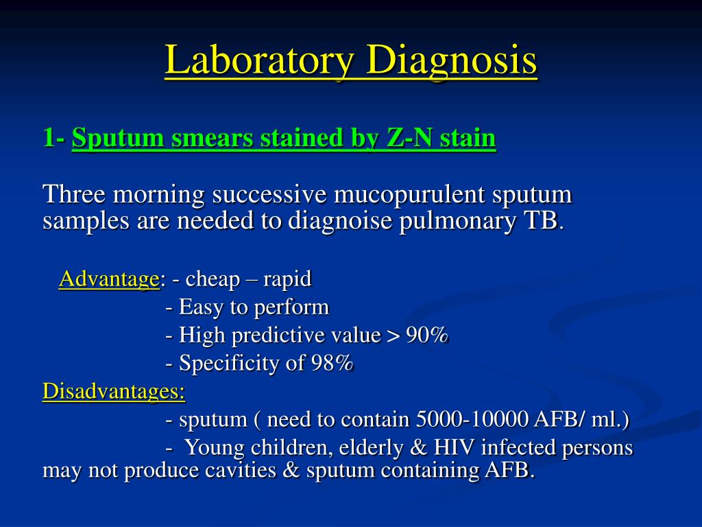 PPT Laboratory Diagnosis of Tuberculosis PowerPoint