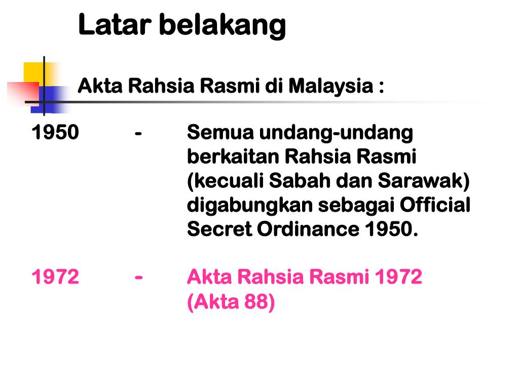 PPT AKTA RAHSIA RASMI 1972 (AKTA 88) PowerPoint Presentation, free