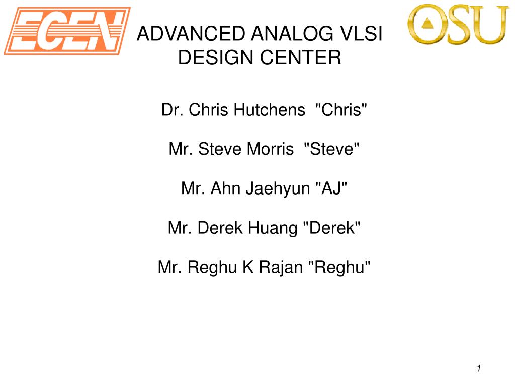 PPT ADVANCED ANALOG VLSI DESIGN CENTER PowerPoint Presentation, free