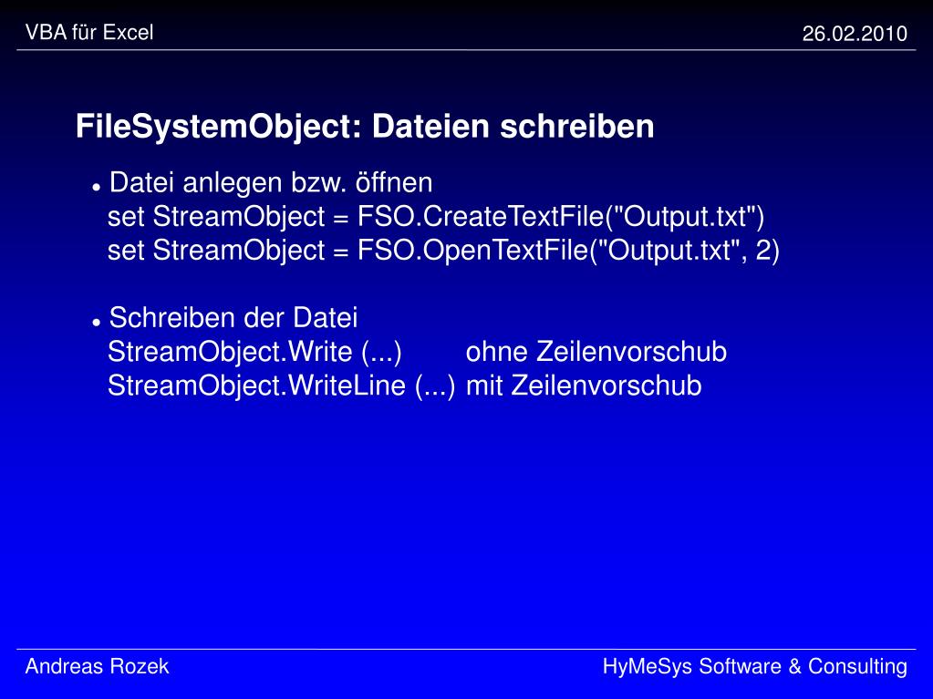 PPT VBA für Excel PowerPoint Presentation, free download ID193455