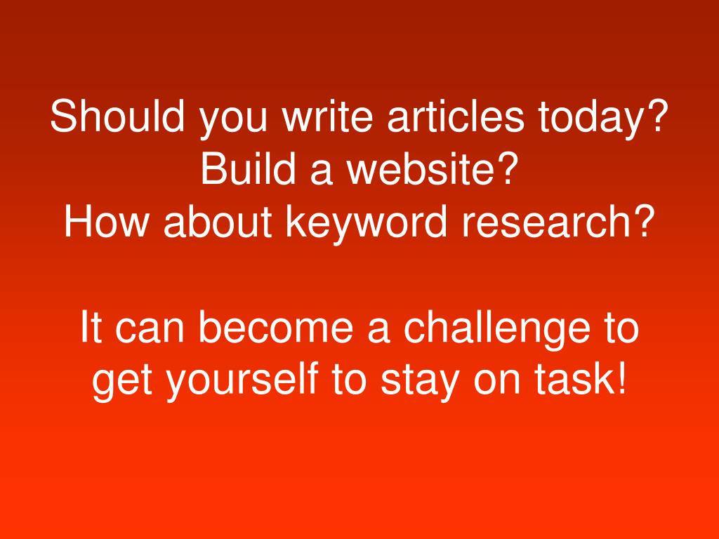 PPT Ideas for Building a List PowerPoint Presentation, free download