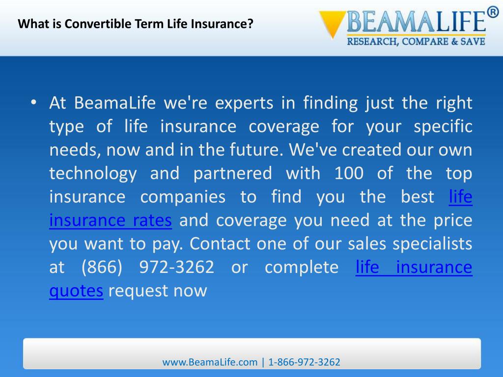 PPT What is Convertible Term Life Insurance PowerPoint Presentation