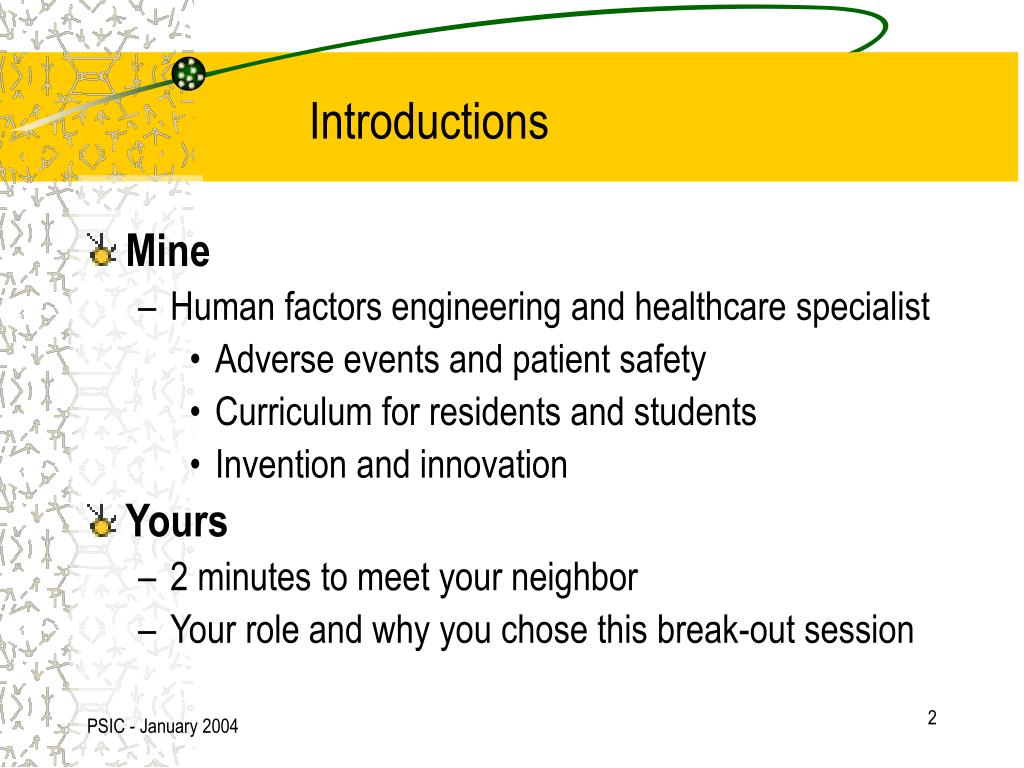 PPT Human Factors Engineering and Patient Safety PowerPoint
