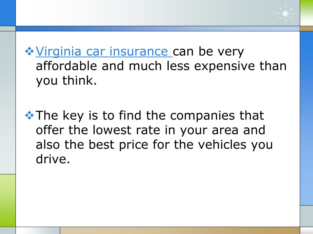 PPT Save Money On Virginia Auto Unsurance PowerPoint Presentation