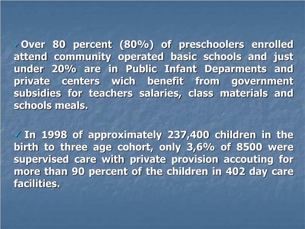 PPT The Jamaican Early Childhood Programme PowerPoint Presentation