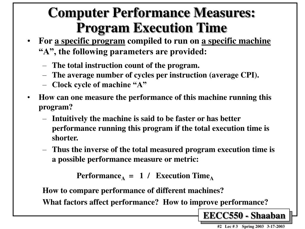 PPT Computer Performance Evaluation Cycles Per Instruction (CPI