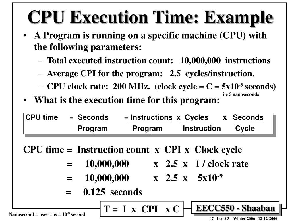 Cycles Per Instruction In Processor at John Conner blog