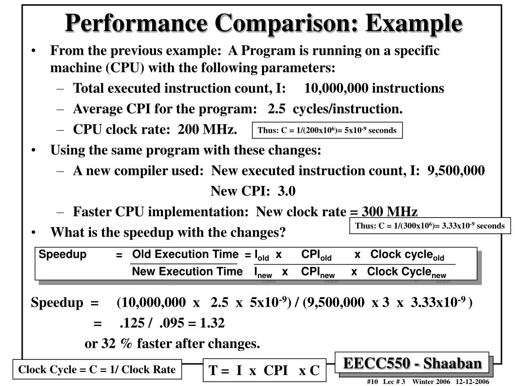 PPT CPU Performance Evaluation Cycles Per Instruction (CPI