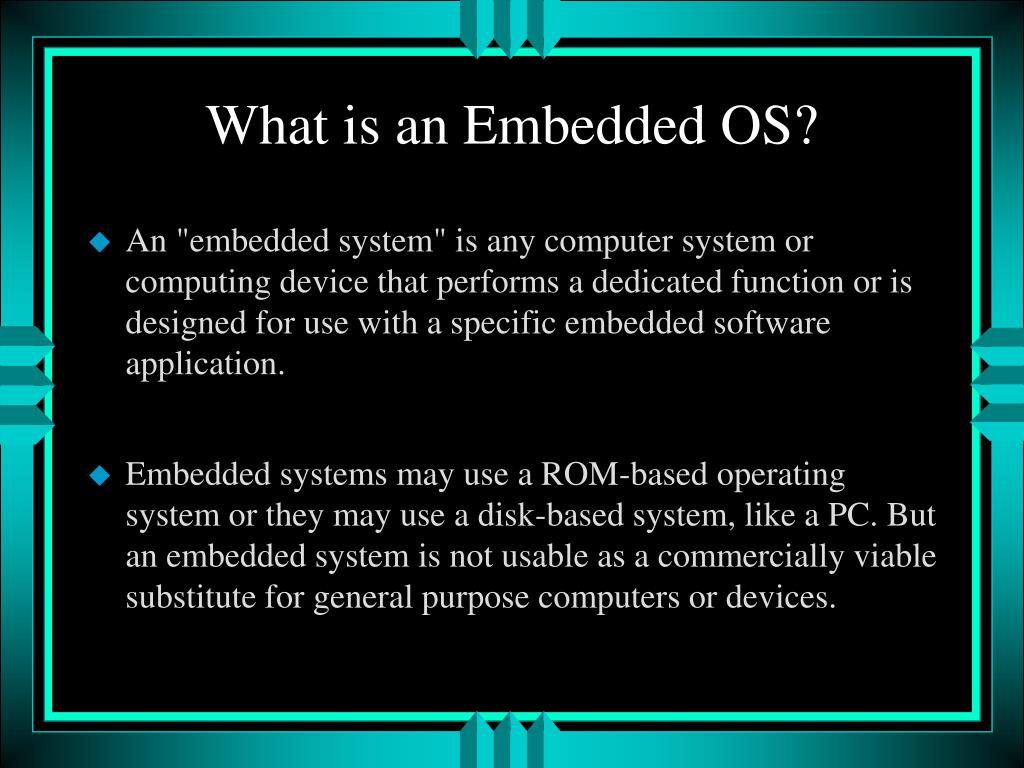 PPT Embedded Operating Systems and Linux PowerPoint Presentation