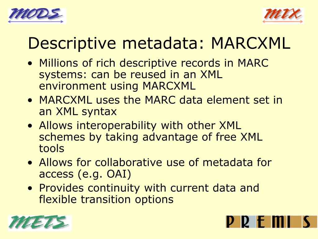 PPT Using Metadata Standards in Digital Libraries Implementing METS