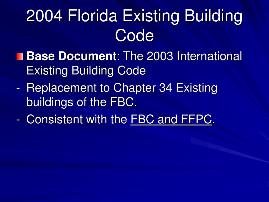 PPT 2004 Florida Building Code Base documents PowerPoint Presentation ID19931
