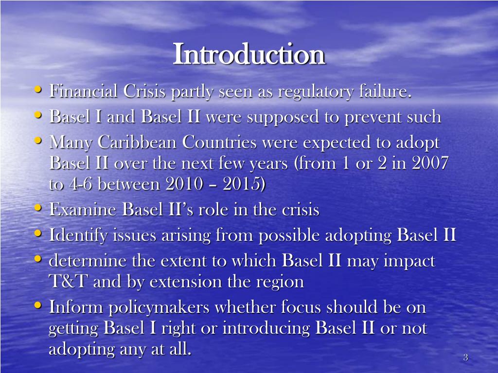 PPT Financial Crisis and the Implementation of Basel II Potential