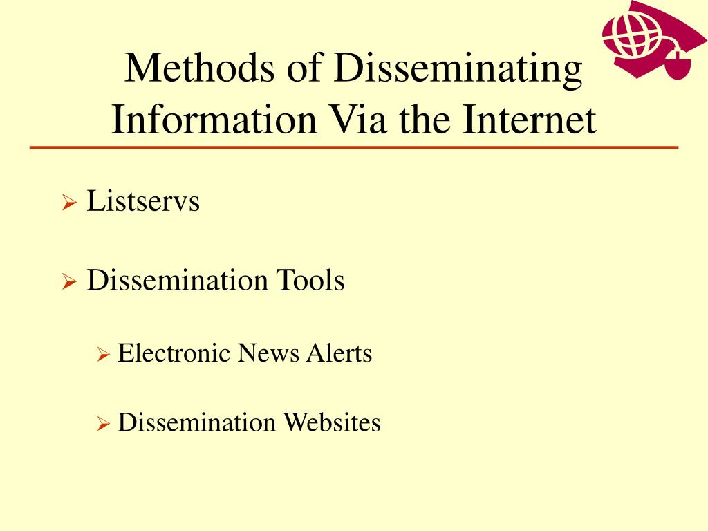 PPT Information Dissemination PowerPoint Presentation, free download