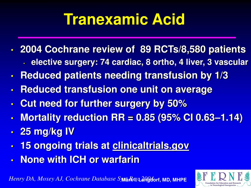 PPT Managing ED Anticoagulated Patients with ICH What is the Optimal