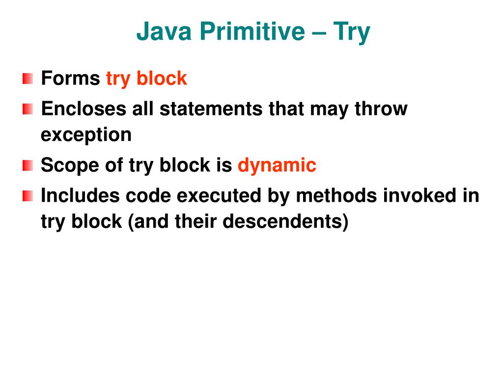 PPT Exceptions in Java PowerPoint Presentation, free download ID202285