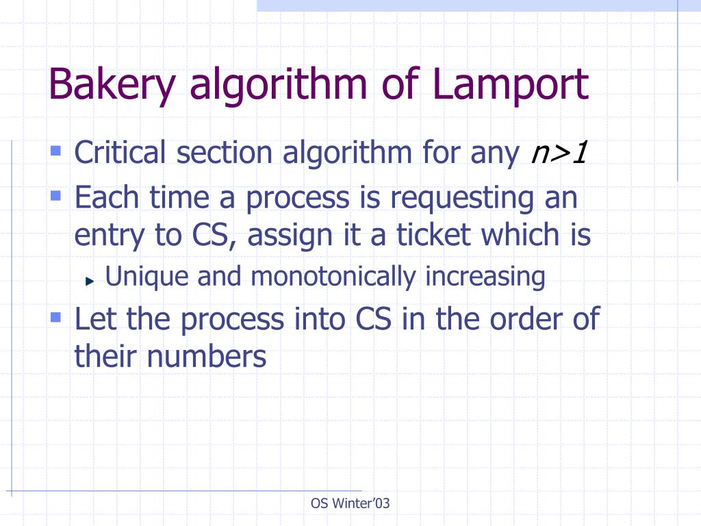 PPT Bakery Algorithm Proof PowerPoint Presentation, free download ID203192