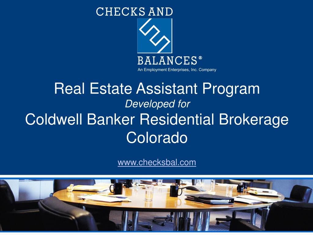 PPT Real Estate Assistant Program Developed for Coldwell Banker