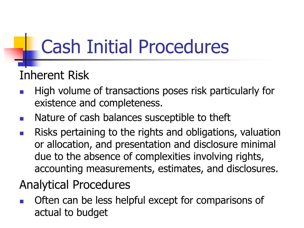 PPT CHAPTER 18 AUDITING INVESTMENTS AND CASH BALANCES Spring 2007 PowerPoint Presentation ID