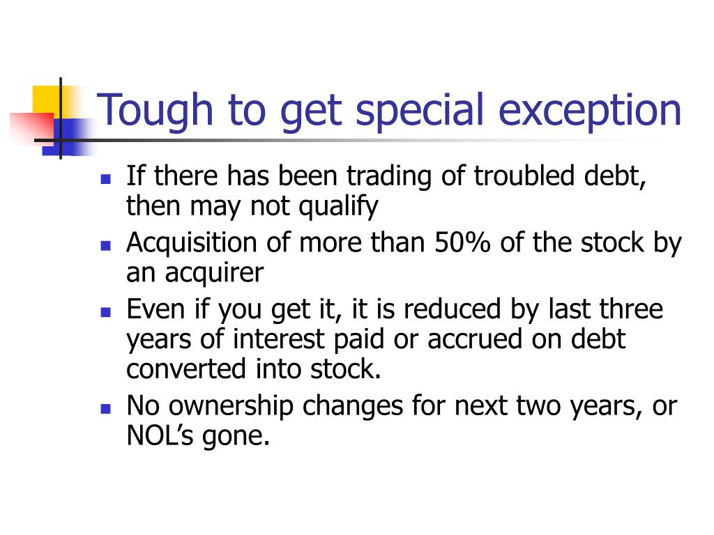 PPT NOL’s, Section 382 and Bankruptcy Rules PowerPoint Presentation