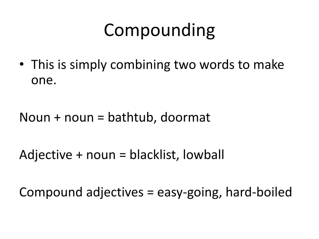 PPT Word Formation PowerPoint Presentation, free download ID205724