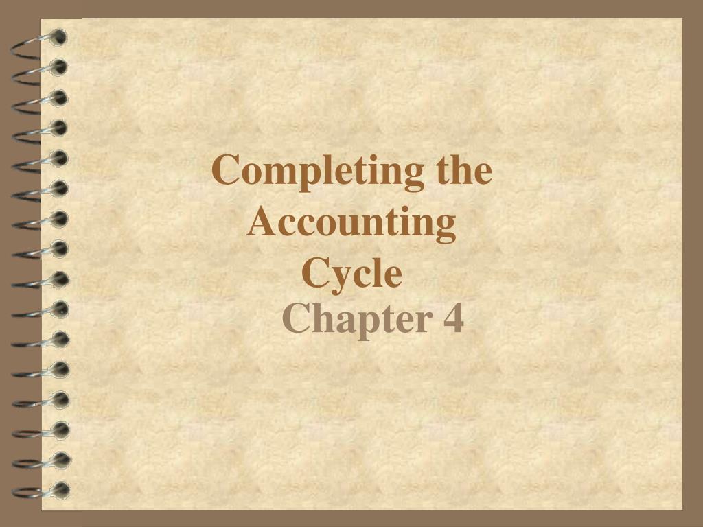 PPT Completing the Accounting Cycle PowerPoint Presentation, free
