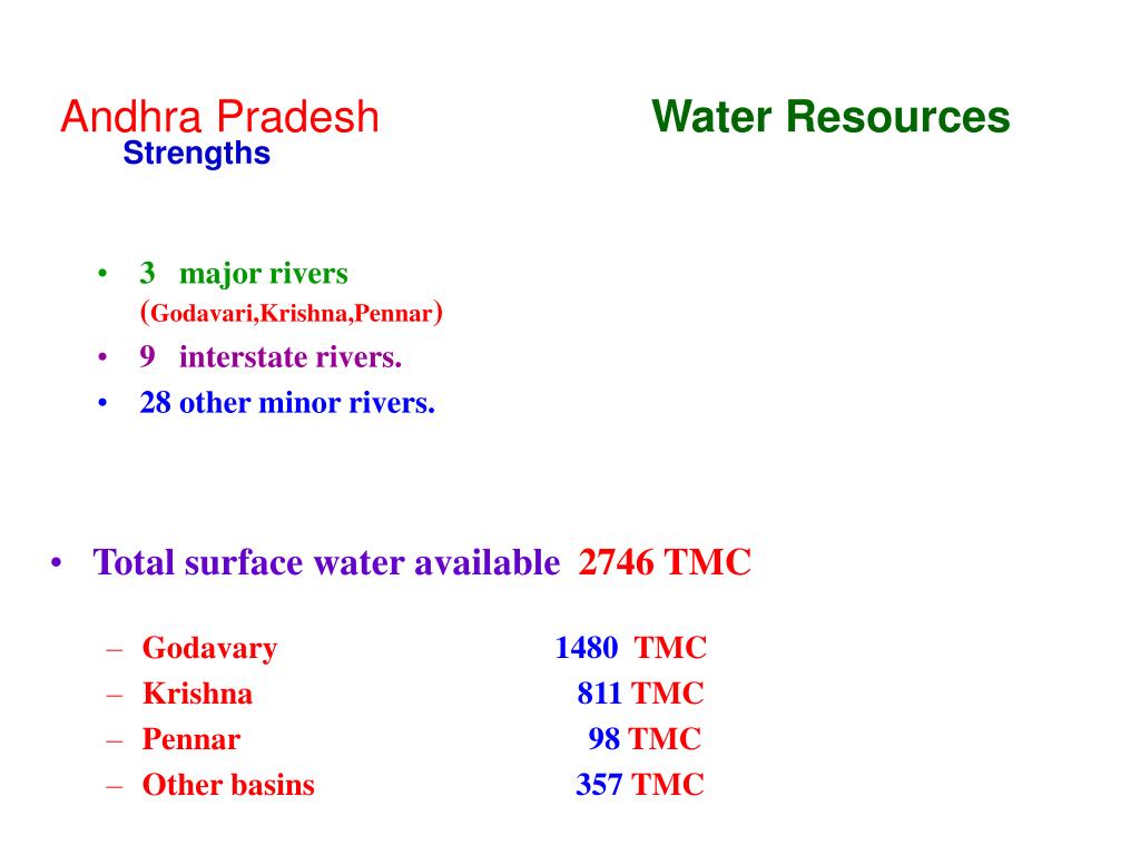 PPT Andhra Pradesh water resources PowerPoint Presentation, free