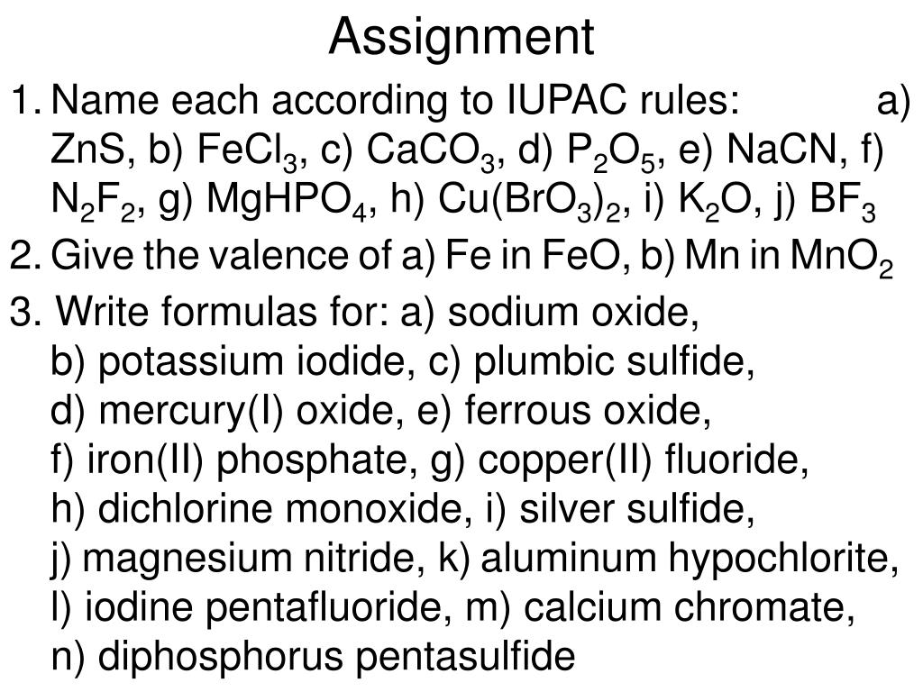 PPT Naming Compounds PowerPoint Presentation, free download ID207212