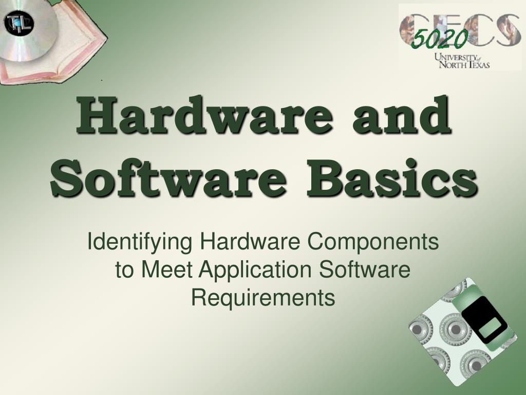 PPT Hardware and Software Basics PowerPoint Presentation, free