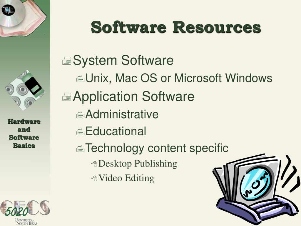PPT Hardware and Software Basics PowerPoint Presentation, free