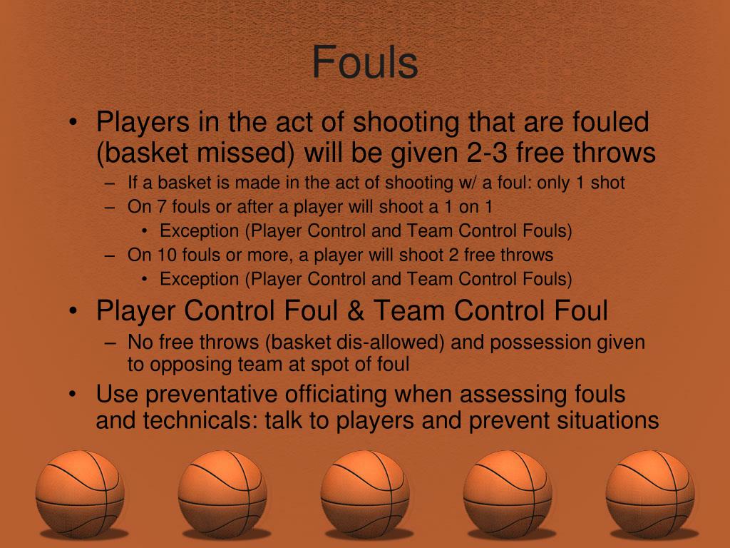 PPT Basketball Rules Session PowerPoint Presentation, free download ID207539