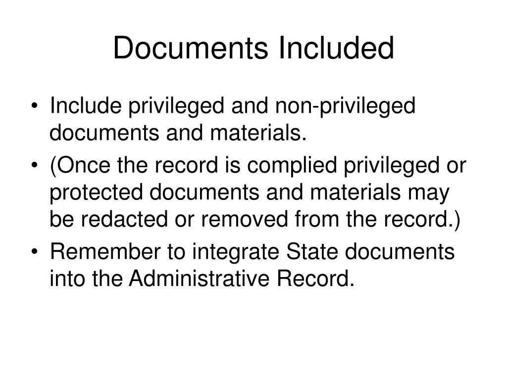 PPT Administrative Record PowerPoint Presentation, free download ID