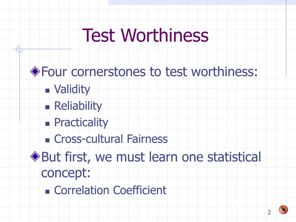 Suitability Reliability Validity And Practicality Of Fitness Tests