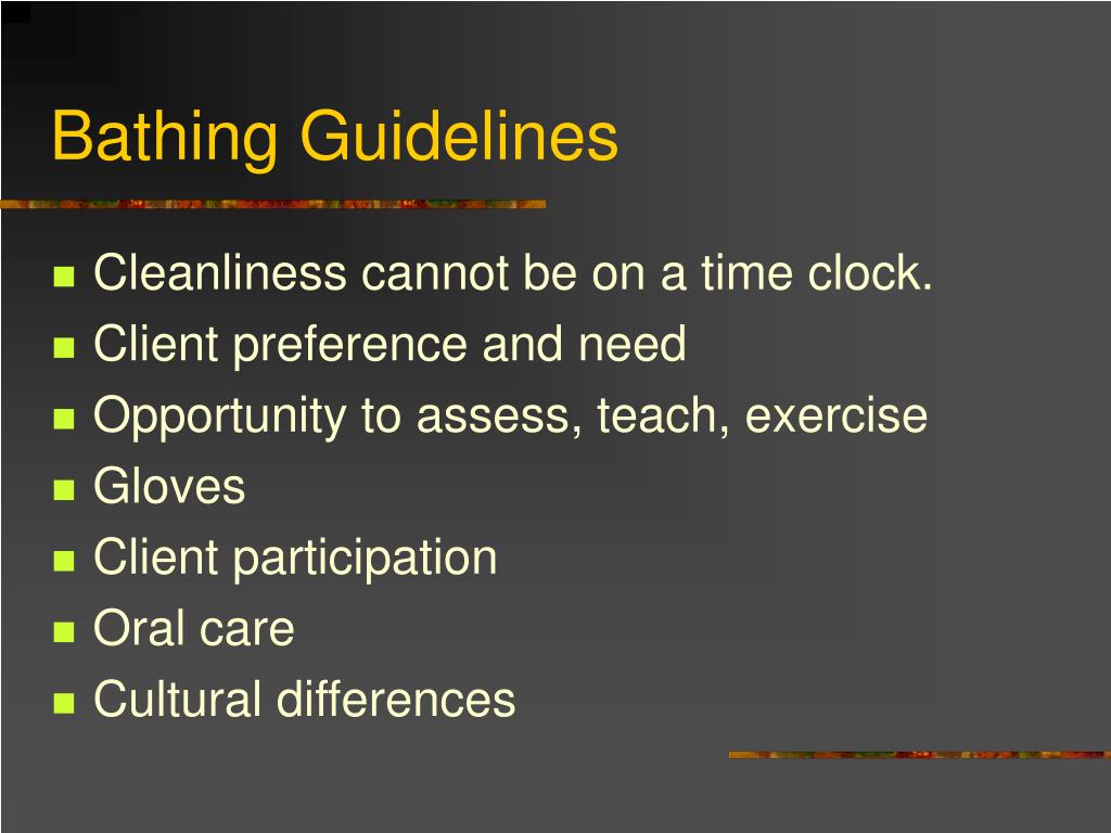 PPT Bathing and Skin Care PowerPoint Presentation, free download ID