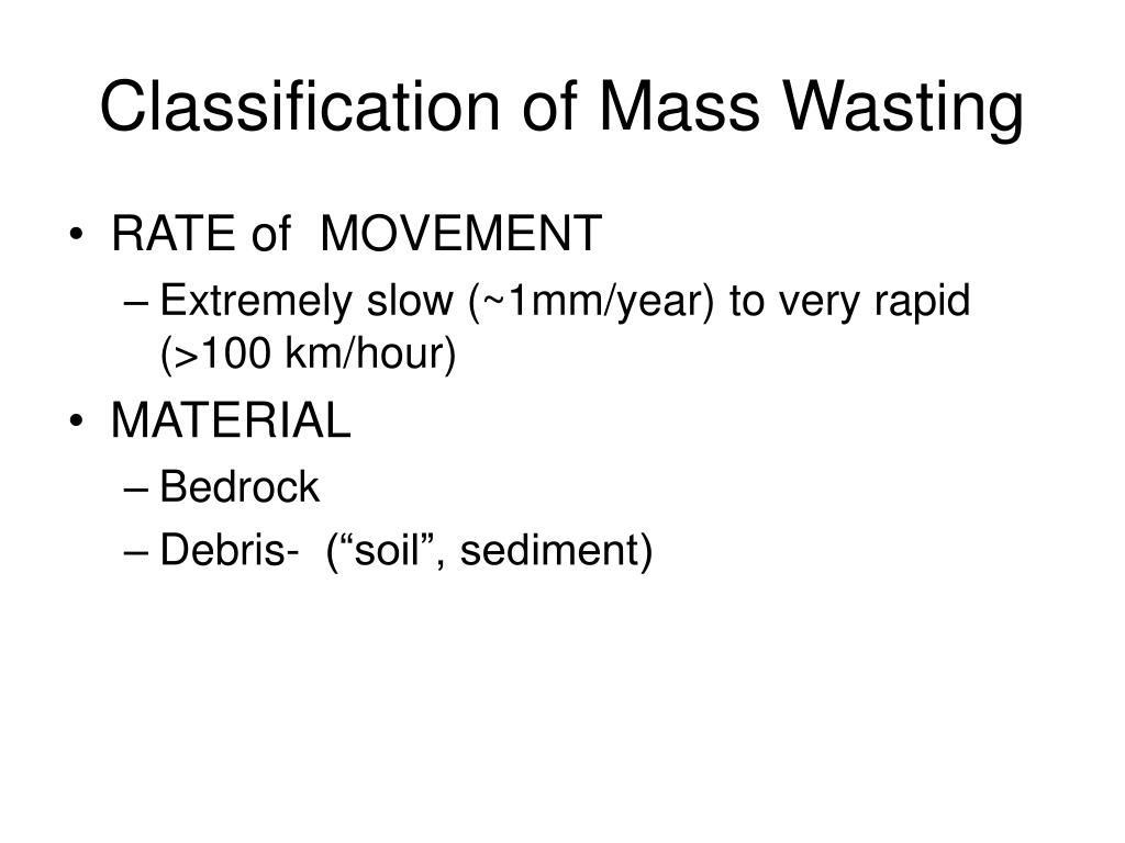 PPT MASS WASTING PowerPoint Presentation, free download ID211006