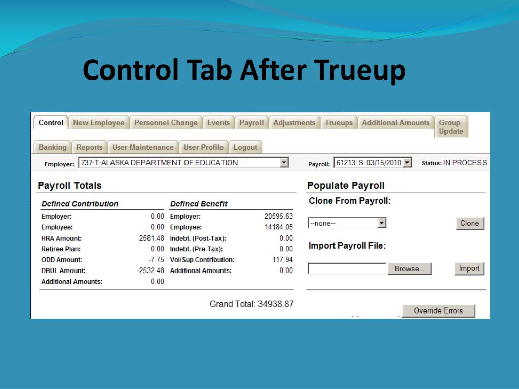 PPT State of Alaska Division of Retirement & Benefits PowerPoint