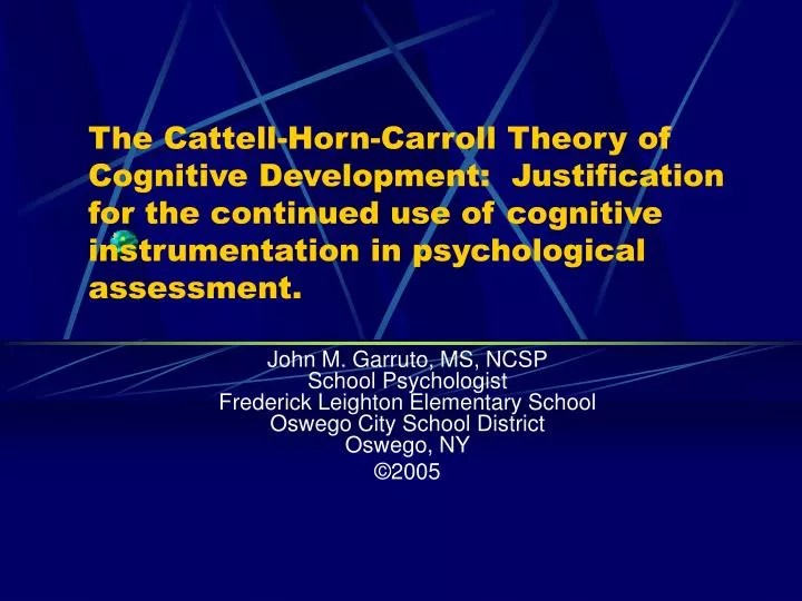 PPT John M. Garruto, MS, NCSP School Psychologist Frederick Leighton