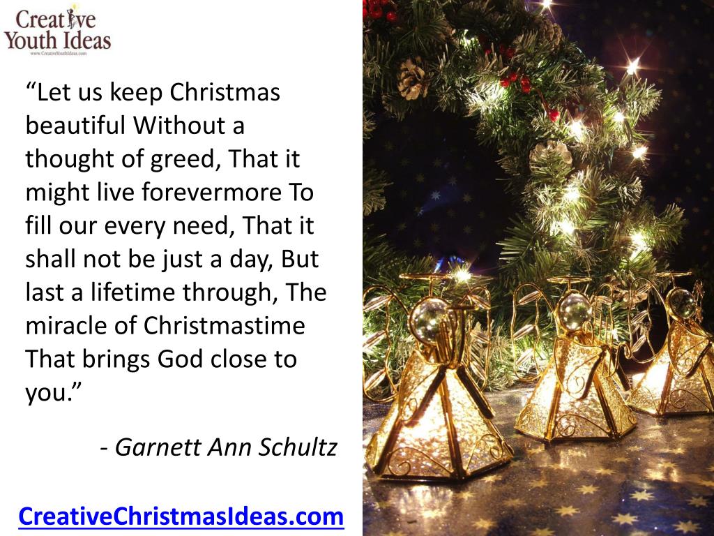 PPT Christmas Quotes The True Meaning of Christmas PowerPoint