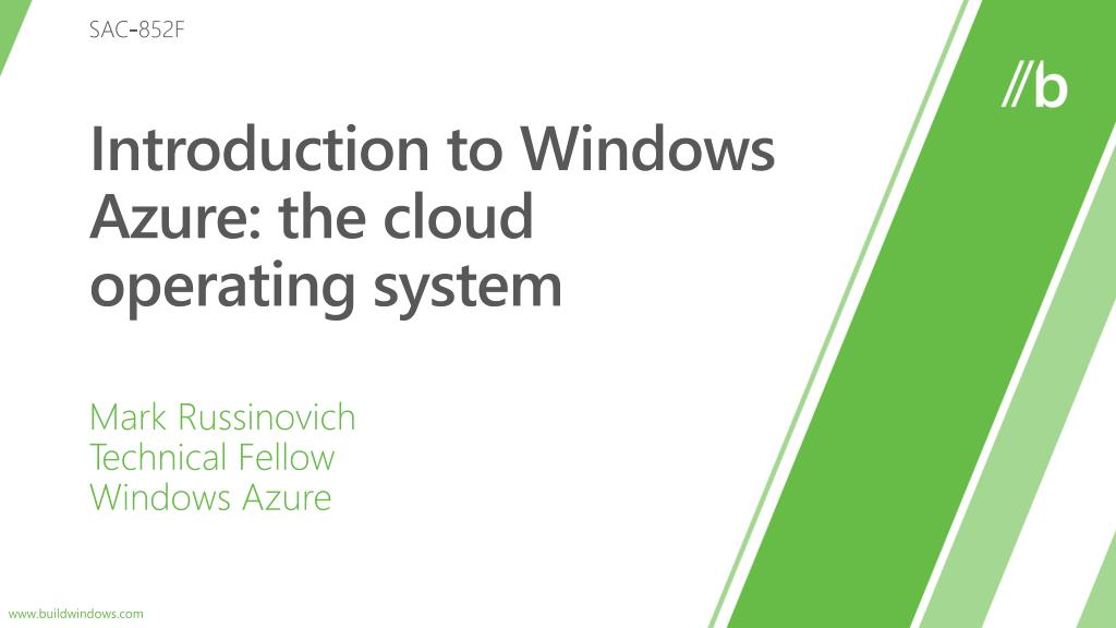 PPT Introduction to Windows Azure the cloud operating system